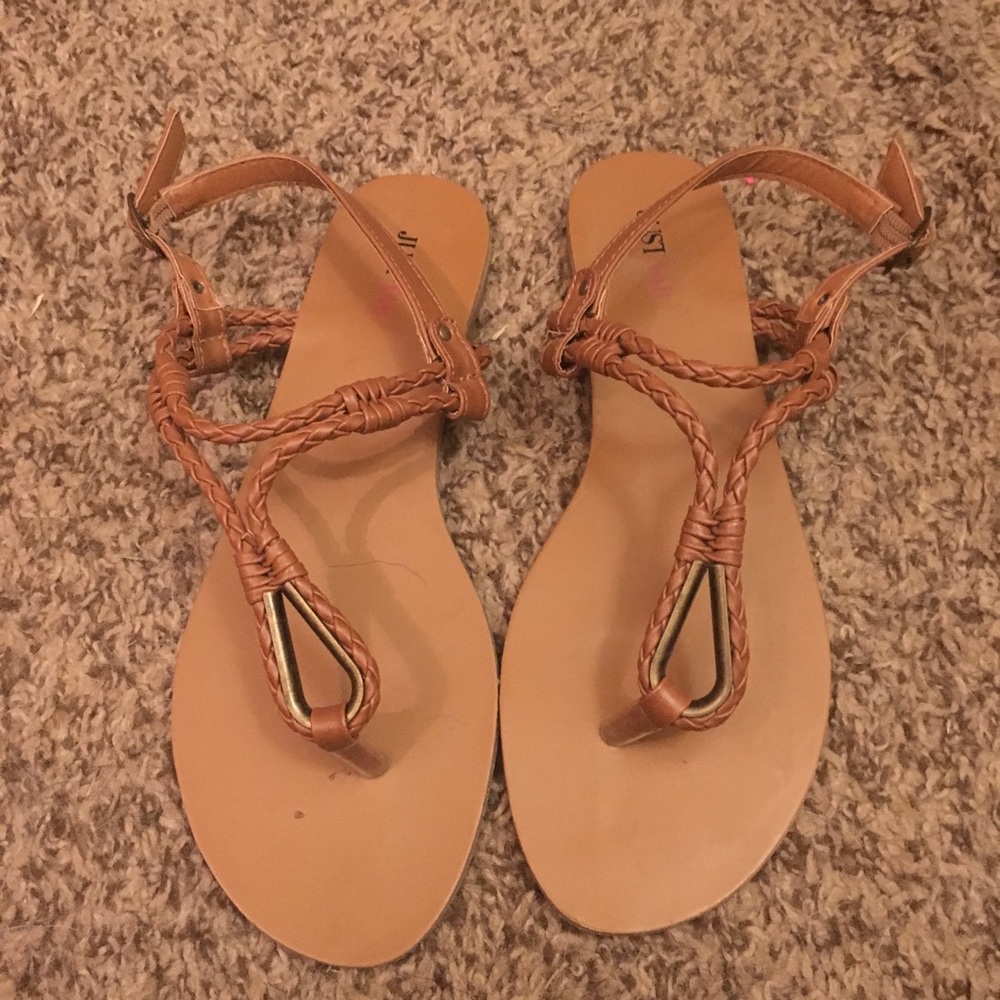 Tan sandals